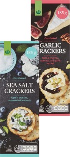 Woolworths-Crackers-170-185g on sale