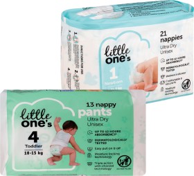 Little-Ones-Convenience-Nappies-or-Nappy-Pants-11-21-Pack on sale