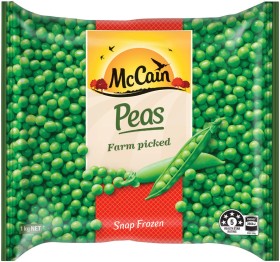 McCain-Frozen-Peas-1kg on sale