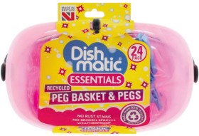 Dishmatic+Peg+Basket+With+Pegs+24+Pack