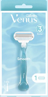 Gillette+Venus+Smooth+Women%26%23039%3Bs+Razor+1+Handle+%2B+1+Blade+Refills