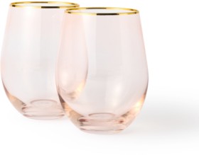 Cristina+Re+Rose+Crystal+Tumbler%2C+Set+of+2