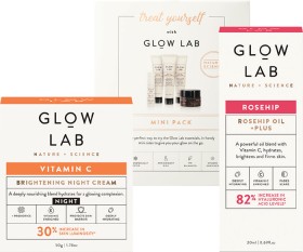 Glow-Lab-Mini-Pack-Rosehip-Oil-20ml-or-Vitamin-C-Night-Cream-50g on sale