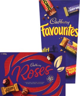 Cadbury-Favourites-520g-or-Roses-420g on sale