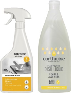 Ecostore+Trigger+Cleaners+500ml+or+Earthwise+Dishwashing+Liquid+750ml