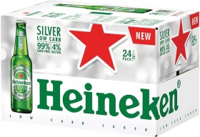 Heineken+Silver+Bottles+24+Pack