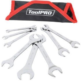 NEW+ToolPRO+8+Pce+Combination+Spanner+Set+Roll