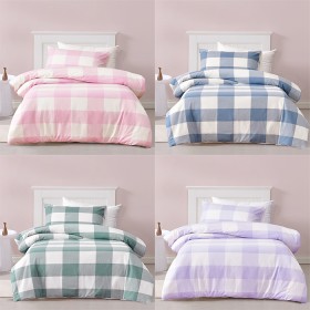 bb%26amp%3Bb+Kids+100%25+Cotton+Flannelette+Buffalo+Check+Duvet+Cover+Sets
