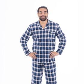 bb%26amp%3Bb+Sleep+Mens+100%25+Cotton+Flannelette+PJ+Set+-+Navy+Check
