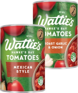 Wattie%26rsquo%3Bs+Flavoured+Tomatoes+400g