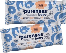 Pureness+Baby+Wipes+64+Pack