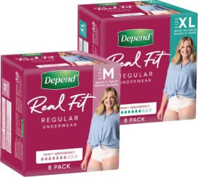 Depend+Real+Fit+Regular+Underwear+8s