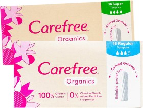 Carefree-Organics-Tampons-16-Pack on sale