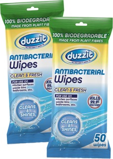 Duzzit+Biodegradable+Wipes+50+Pack