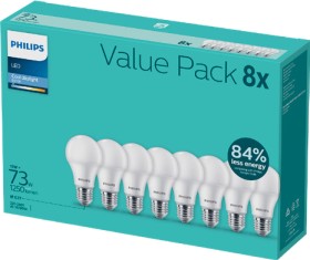 Philips-E27-11W-1250lm-LED-Cool-Daylight-Globes-Pack-of-8 on sale