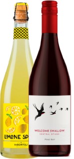 De-Bortoli-Limone-Spritz-or-Welcome-Swallow-Central-Otago-Pinot-Noir-750mL on sale