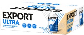 Export-Ultra-Low-Carb-24-x-330mL-Cans on sale