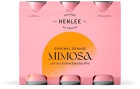 Henlee+Original+Orange+Mimosa+6+x+250mL+Cans