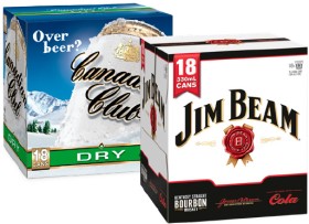 Canadian+Club+%26amp%3B+Dry+4.8%25+or+Jim+Beam+%26amp%3B+Cola+4.8%25+18+x+330mL+Cans