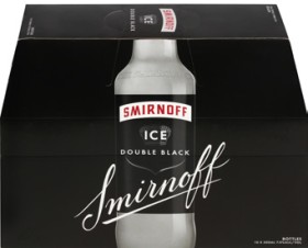 Smirnoff+Ice+Double+Black+7%25+10+x+300mL+Bottles