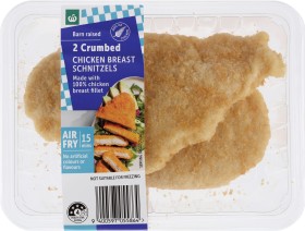 Woolworths+Crumbed+Chicken+Breast+Burgers+or+Schnitzels%2A+2+Pack