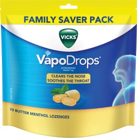 NEW+Vicks+VapoDrops+Lozenges+70s