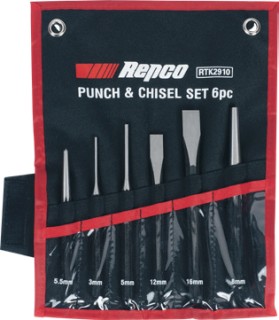 Repco+Punch+%26amp%3B+Chisel+Set+6+Piece