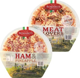 Romanos-Pizza-400g on sale
