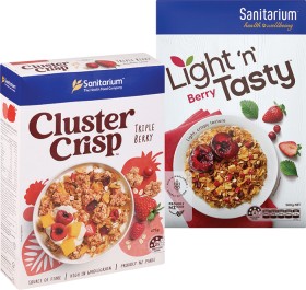 Sanitarium-Cluster-Crisp-430-475g-Granola-370g-or-Light-n-Tasty-475-525g on sale
