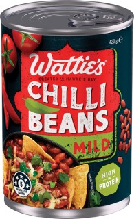 Watties-Chilli-Beans-420g on sale