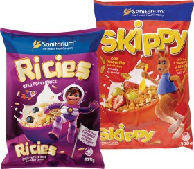 Sanitarium+Ricies+275g+or+Skippy+Cornflakes+300g