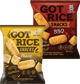 Got-Rice-Snacks-112g on sale