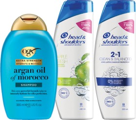 OGX+385ml%2C+Head+%26amp%3B+Shoulders+350%2F400ml+Shampoo+or+Conditioner