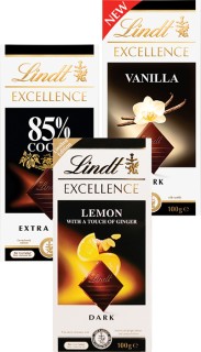 Lindt-Excellence-Chocolate-Block-100g on sale