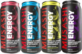 Musashi-Energy-Drinks-500ml-Range on sale
