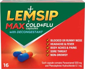 Lemsip-Max-Cold-Flu-Decongestant-Capsules-16-Pack on sale