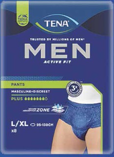 Tena-Men-Active-Fit-Pant-Plus-Navy-LXL-8-Pack on sale