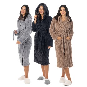 Harley+Unisex+Hooded+Bathrobe