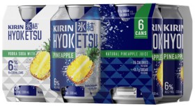 Kirin-Hyoketsu-Pineapple-Peach-or-Lemon-6-6-x-330mL-Cans on sale