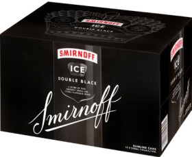 Smirnoff-Ice-Double-Black-or-Black-Guarana-7-12-x-250mL-Cans on sale