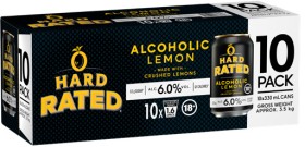 Hard+Rated+Lemon+Low+Sugar+6%25+10+x+330mL+Cans