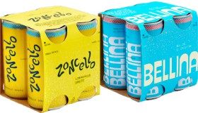 Zonzo+Zoncello+Limoncello+Spritz+or+Zonzo+Bellina+Bellini+di+Cristina+4+x+200ml+Cans