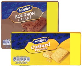 Mcvities-Bourbon-or-Custard-Creams-300g on sale