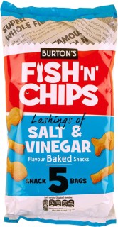 Burtons-Fish-N-Chips-125g-5-Pack on sale