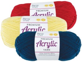Arcylic-Solid-Colour-Yarn-100g on sale