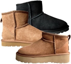 Merino-Wool-Ugg-Ankle-Half-Boot on sale