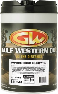 Gulf-Western-TOP-DOG-HDZ-20W-50-20L-ENGINE-OIL on sale
