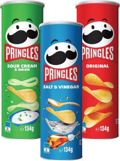 Pringles-Potato-Chips-118-134g on sale