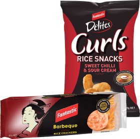 Fantastic+Delites+Curls%2C+Rice+Snacks%2C+or+Rice+Crackers+80-100g