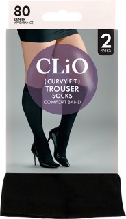 Clio+Curvy+Trouser+Sock+80D+2+Pack